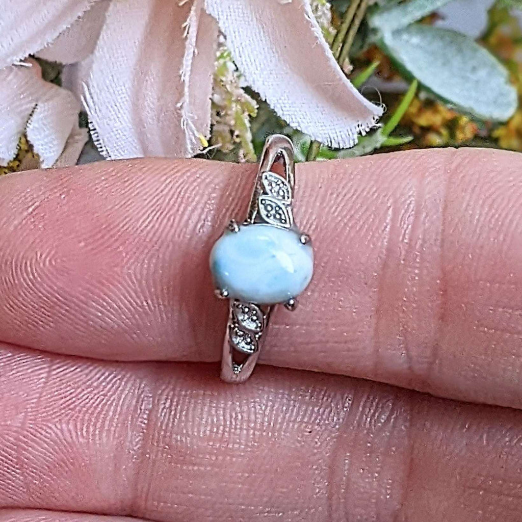 Dominican Larimar Ring - Size 7