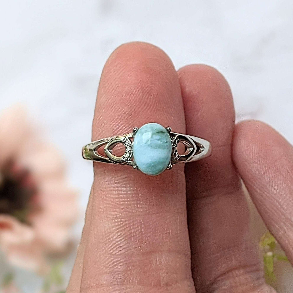 Dominican Larimar Ring - Size 9