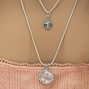 Dragonfly Layered Necklace Set