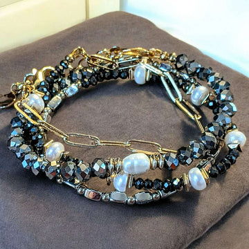 Elegant Energy Crystal Endless wrap bracelet