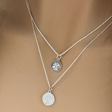 Energy, Power, Positivity Layered Necklace Set