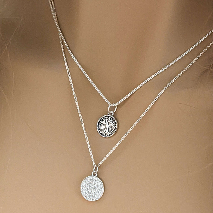 Energy, Power, Positivity Layered Necklace Set
