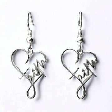 Faith Necklace/ Earring/Bracelet Set, 20 inch