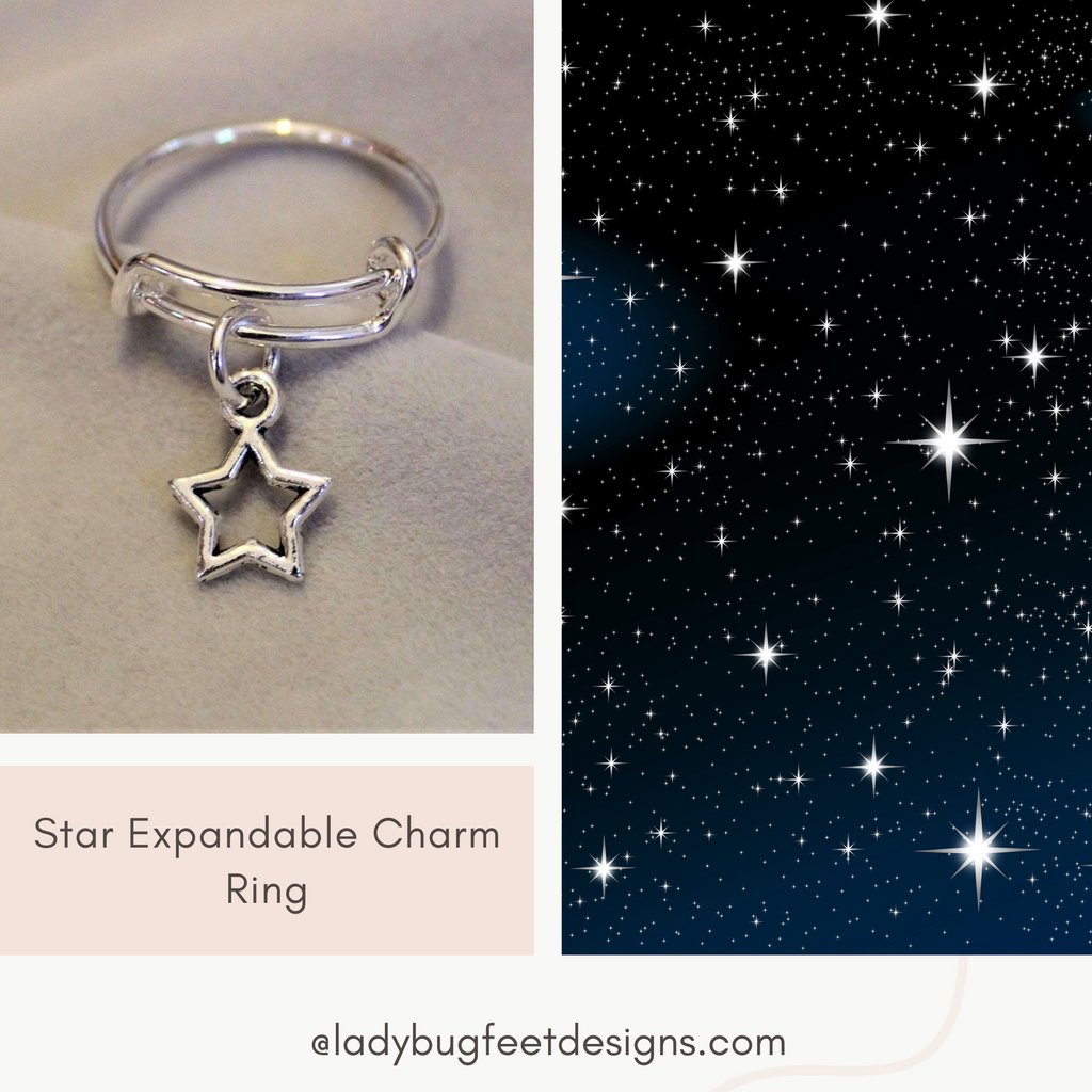 Star Expandable Charm Ring