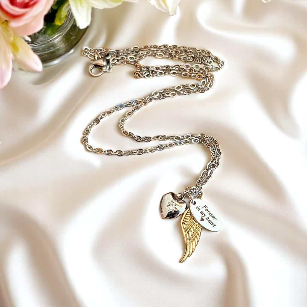 Forever in my Heart Memory necklace, 20 inch