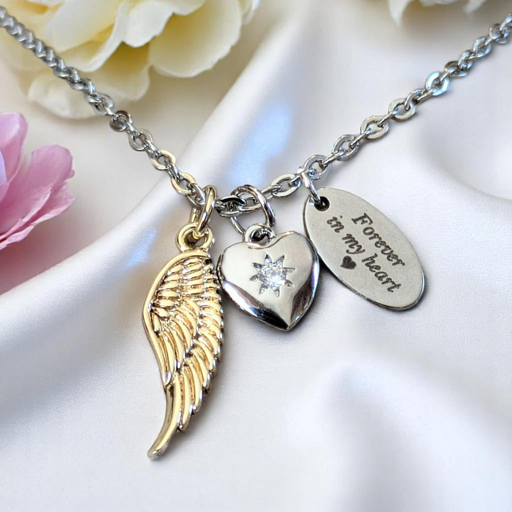 Forever in my Heart Memory necklace, 20 inch