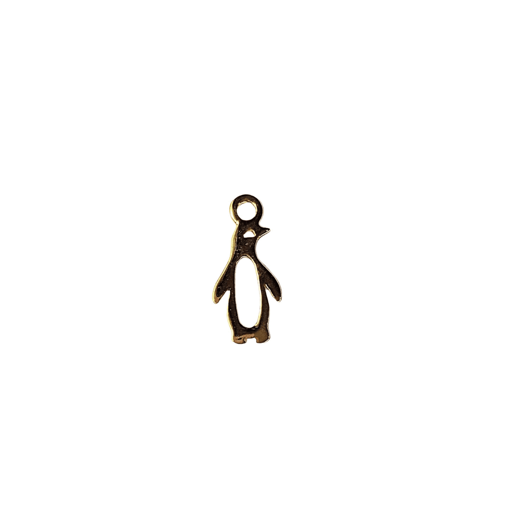 Gold Penguin Charm
