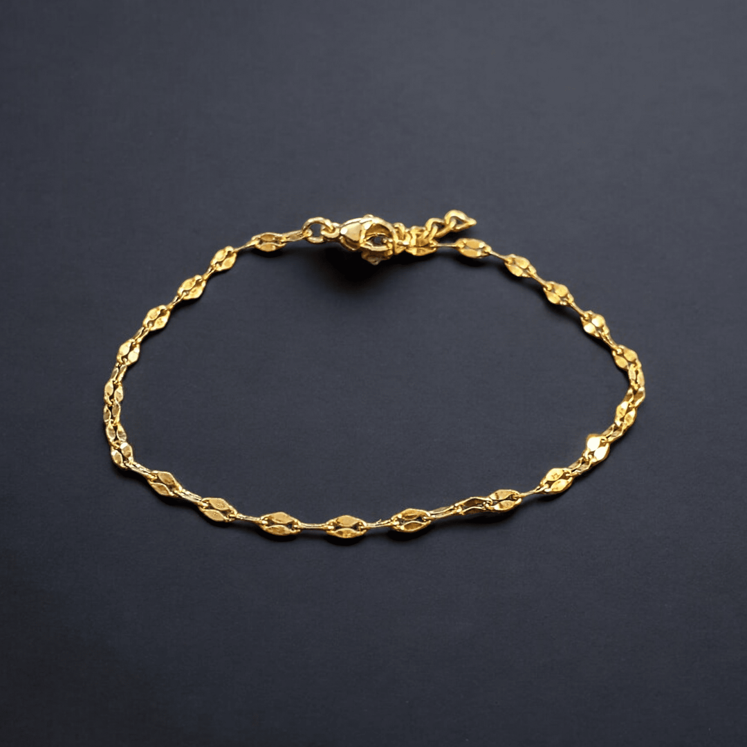 Gold Sparkle Chain Bracelet