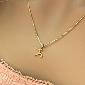 Zodiac Symbol Necklace, Gold - 12 - 24 inches