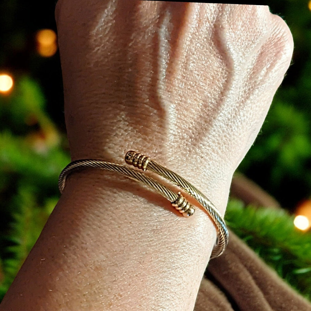 Euro Cuff Wrap Bracelet - Silver or Gold