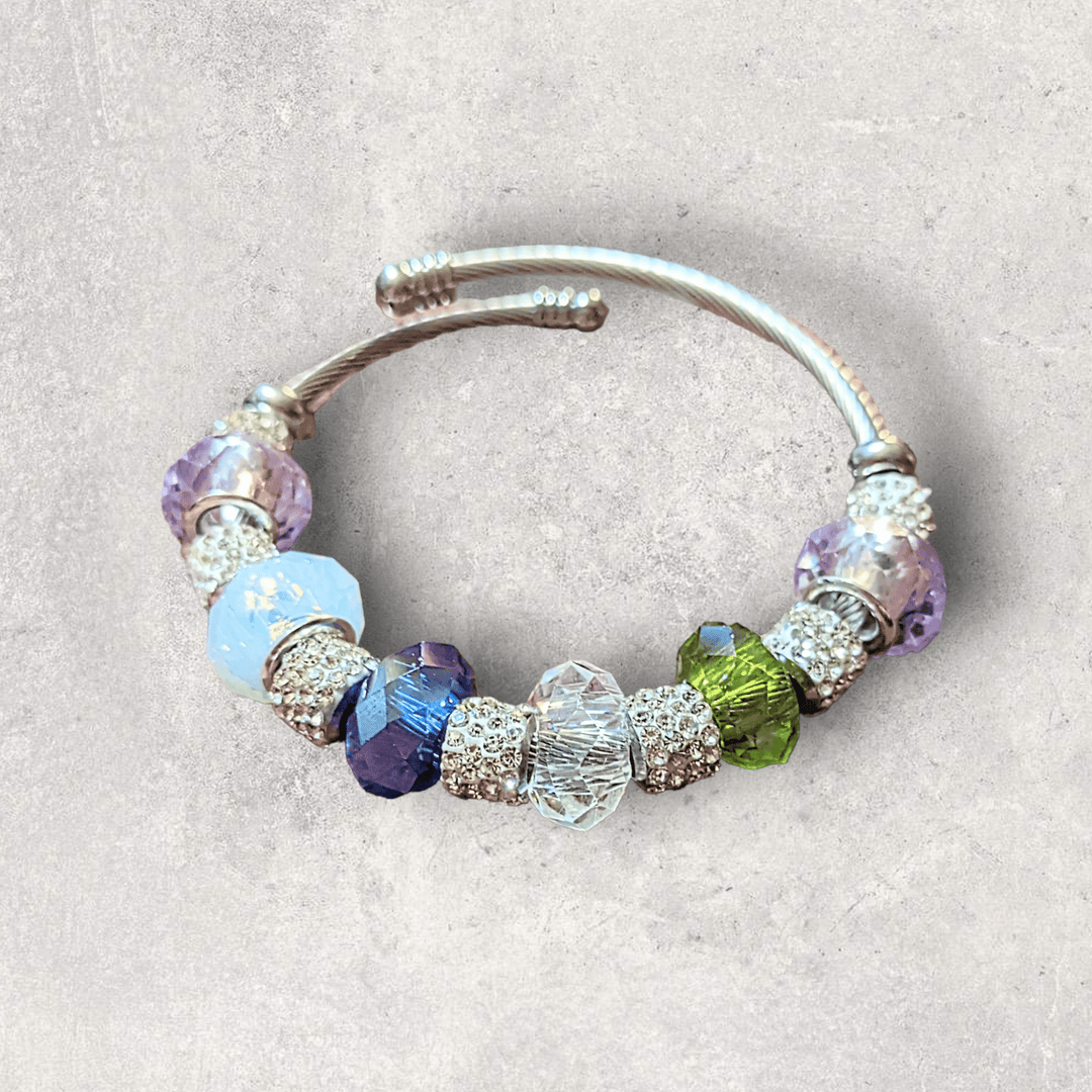 Happy Family - Birthstone Euro Cuff Wrap Bracelet