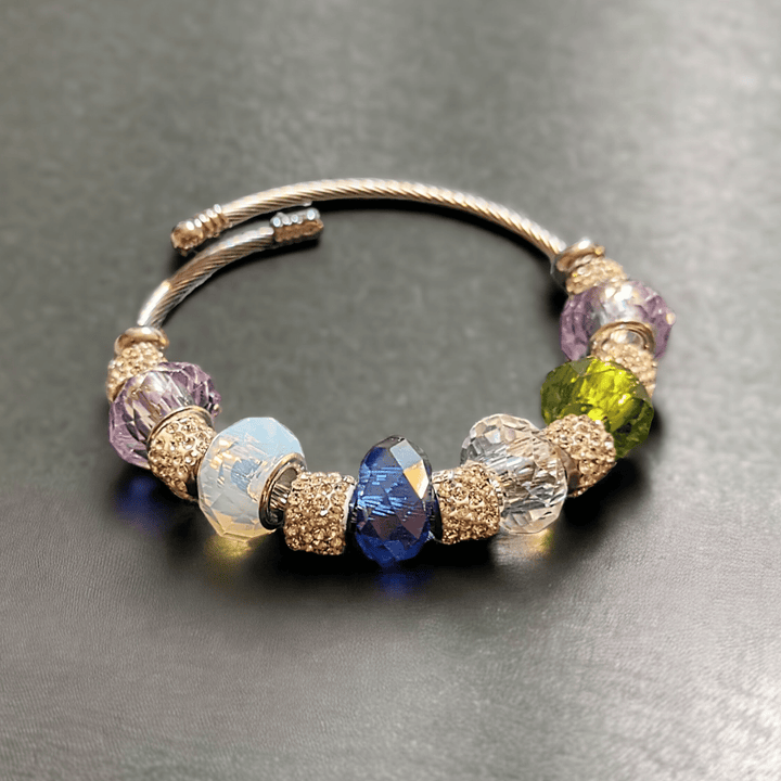 Happy Family - Birthstone Euro Cuff Wrap Bracelet