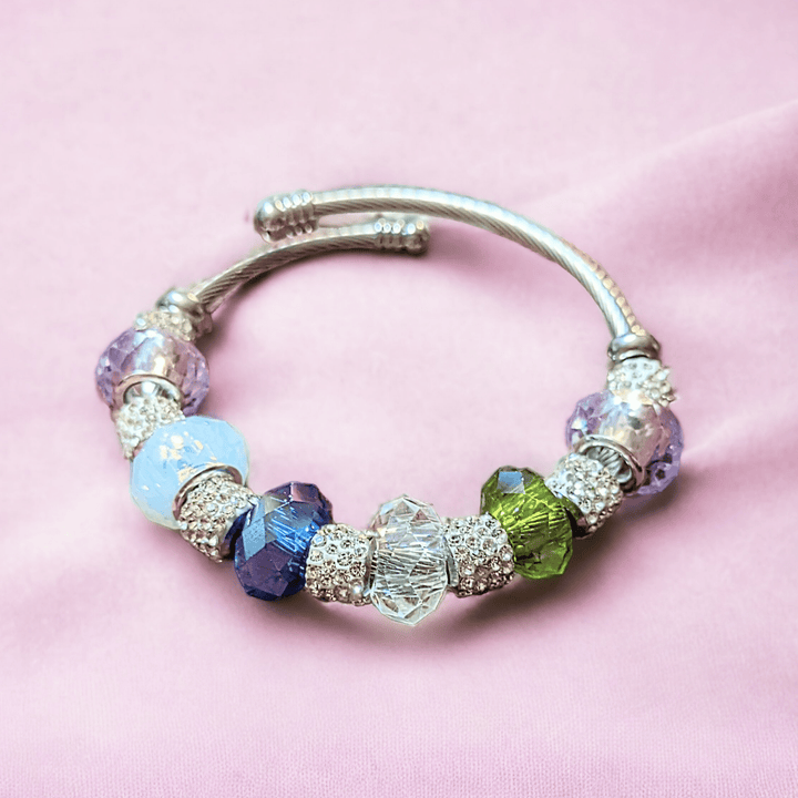 Happy Family - Birthstone Euro Cuff Wrap Bracelet