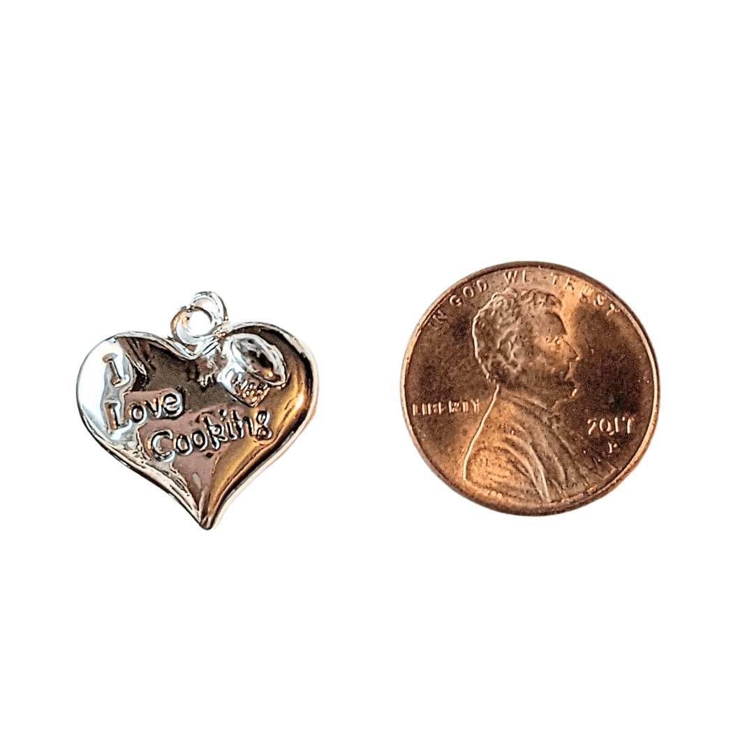 I Love Cooking Charm Pendant