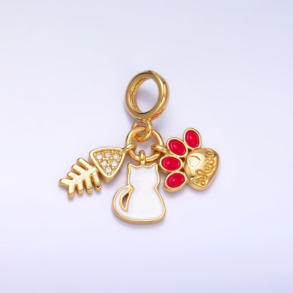 MEOW European beaded bracelet - Gold