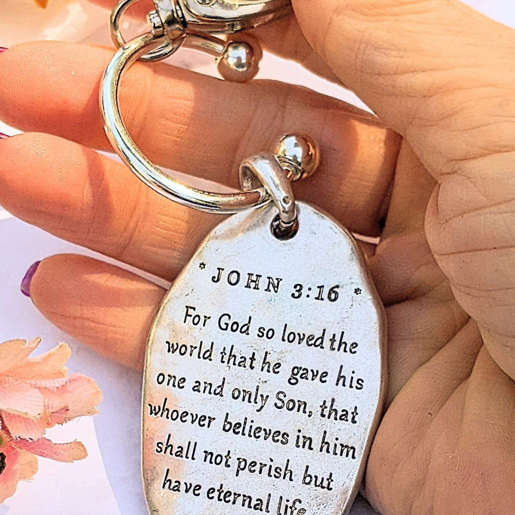 John 3:16 Keychain/Purse Clip