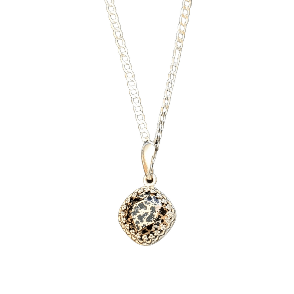 Leopard Print Crystal Pendant charm necklace, 22 inch