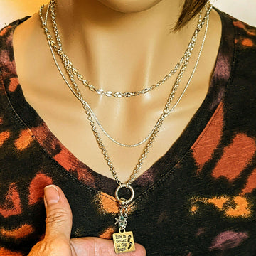Life is Better in Flip Flops Charm Keeper Necklace - 18-24 inch