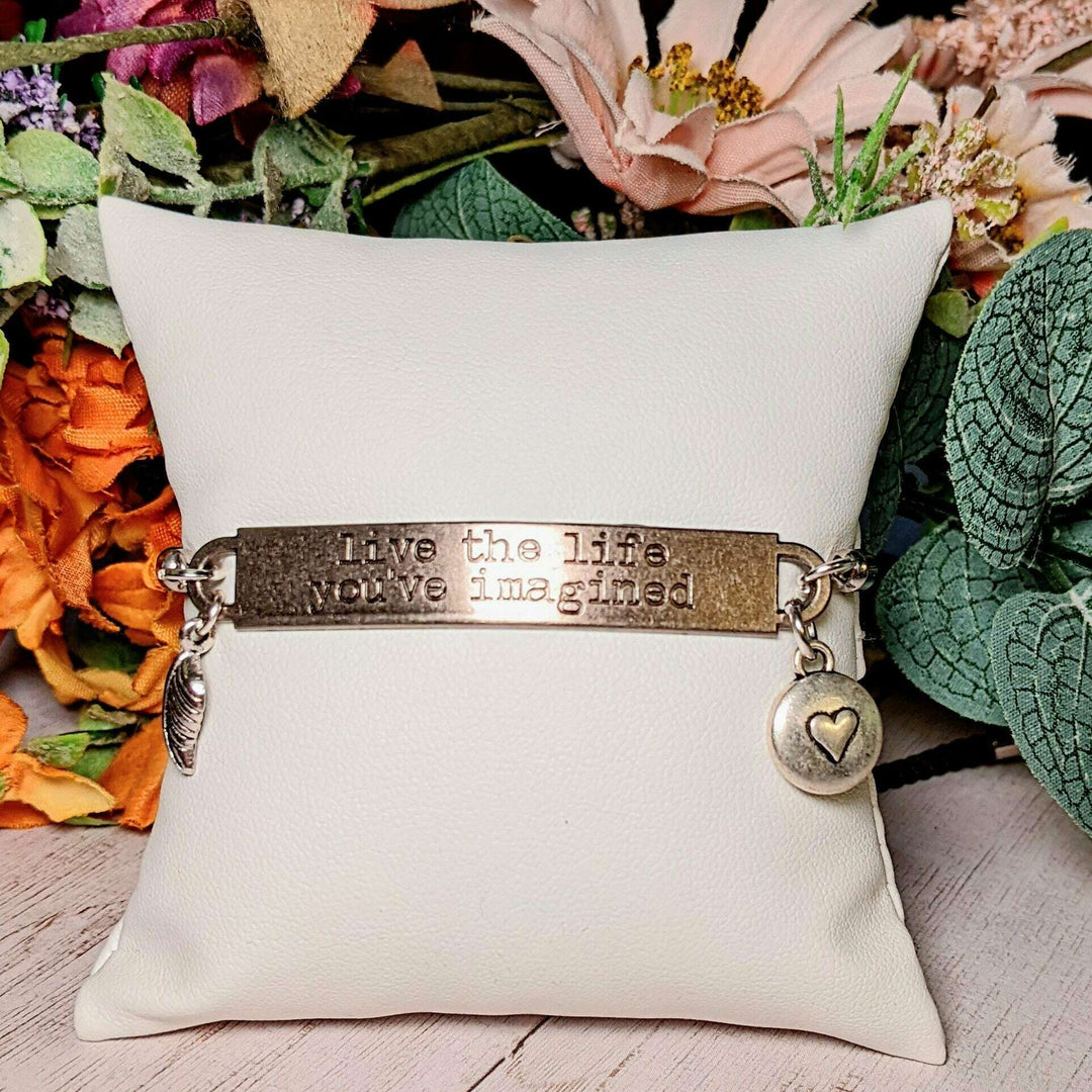 Live the Life You've Imagined Twisted Rope Bolo bracelet
