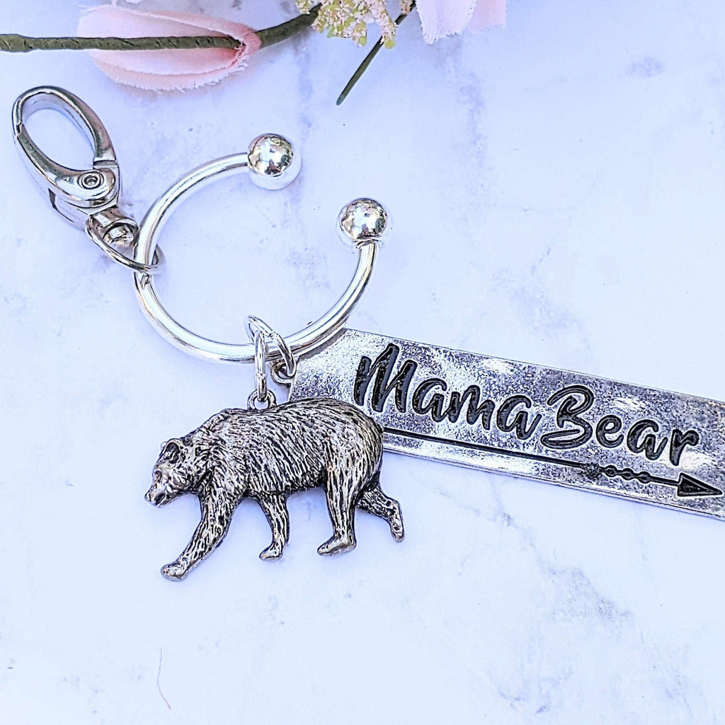 Mama Bear Keychain/Purse Clip
