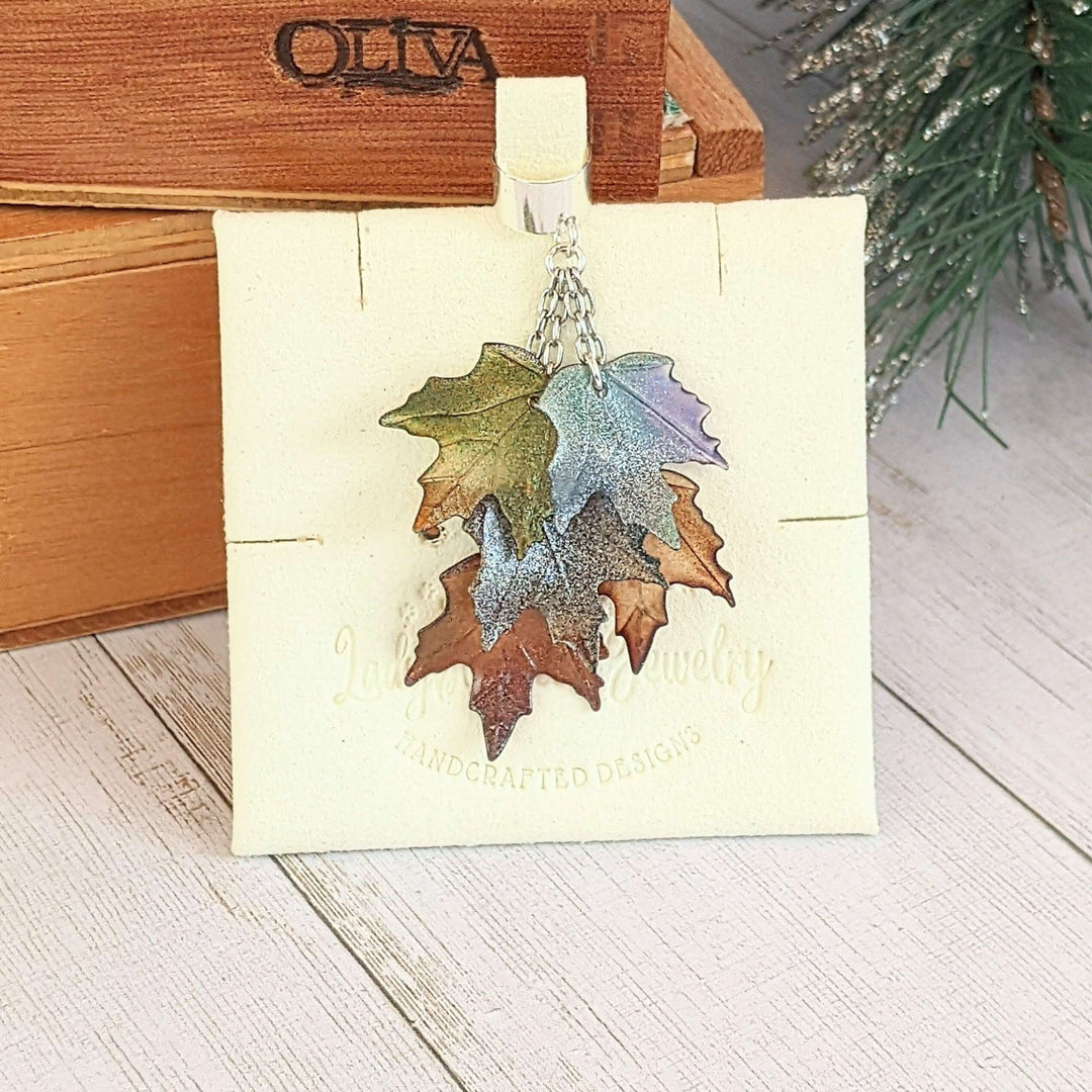Maple Leaves Ear Cuff, Silver