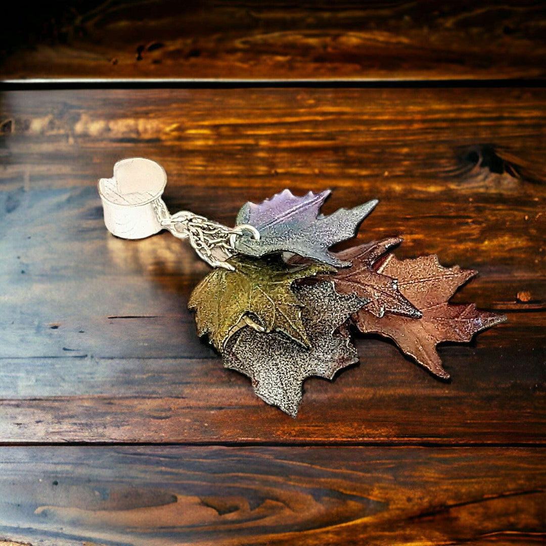 Maple Leaves Ear Cuff, Silver