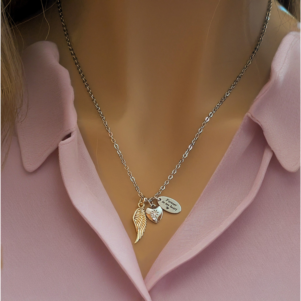 Forever in my Heart Memory necklace, 20 inch