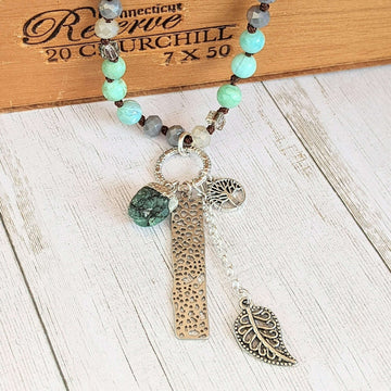 Nature's Dream Semi-Precious Gemstone Necklace - 36 inch