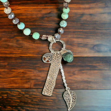 Nature's Dream Semi-Precious Gemstone Necklace - 36 inch