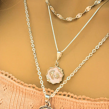 New Mother/Grandmother/Godmother Layered Necklace Set