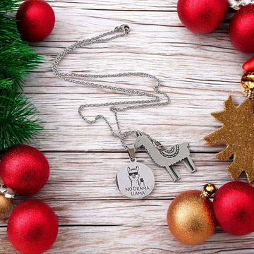 No Drama Llama necklace, 18 inch Unisex