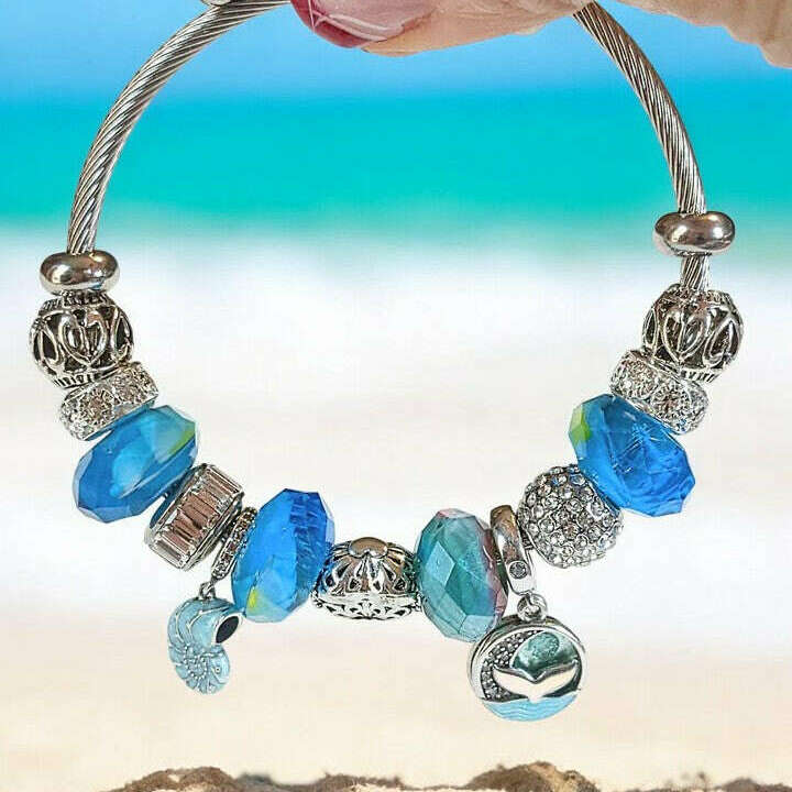 Ocean Lover Euro Cuff Wrap Bracelet