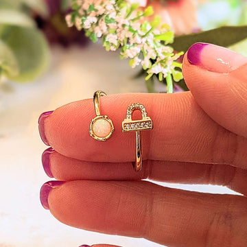 Opal Zodiac Sign Ring