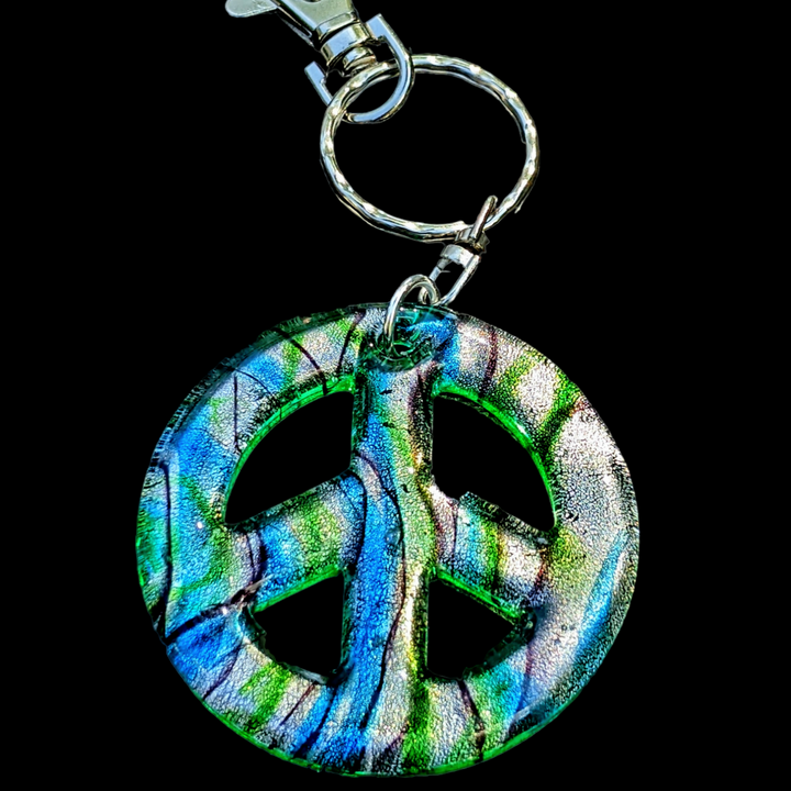 Peace Sign Keychain/Purse Clip