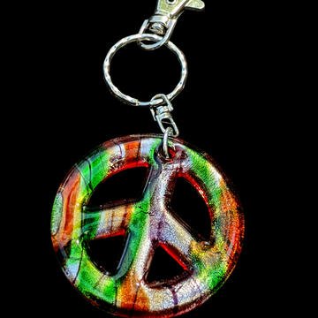 Peace Sign Keychain/Purse Clip