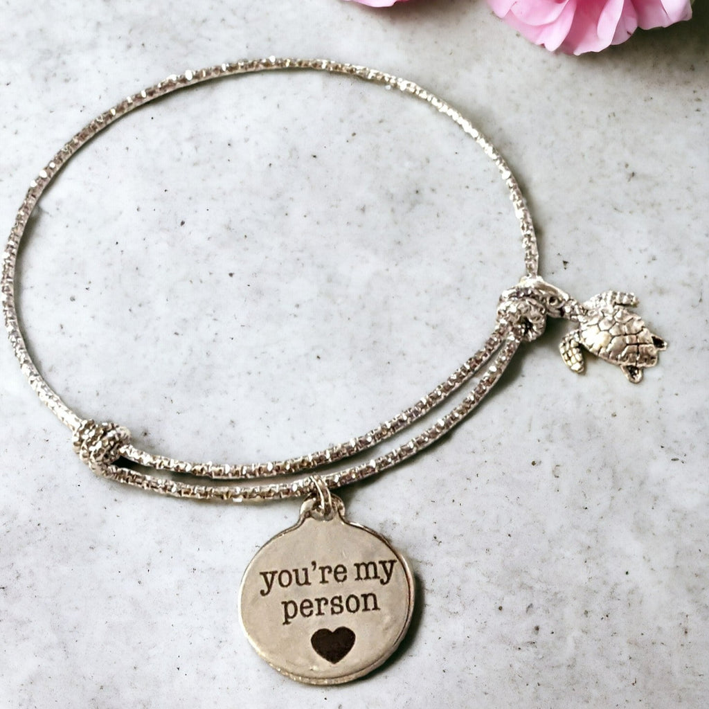 You're My Person- Stacking bangle