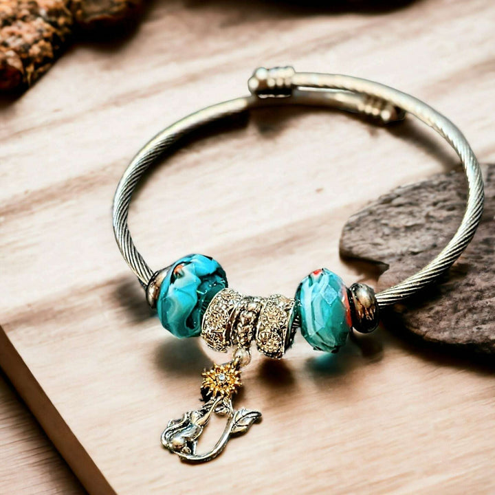 Playful Kitty Euro Cuff Wrap Bracelet