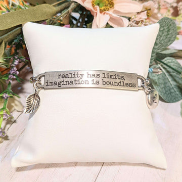 Reality Has Limits Imagination is Boundless Bolo Bracelet