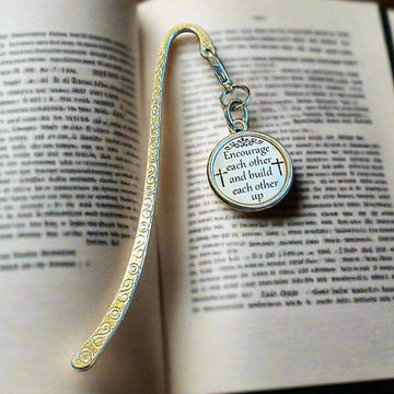 Religious Gift Charm Bookmark- Choose one Encourage Each Other...