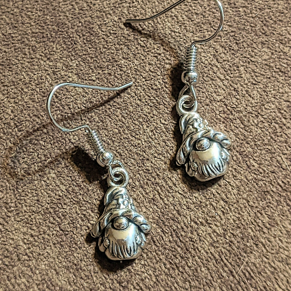 Sterling Silver Gnome hook earrings