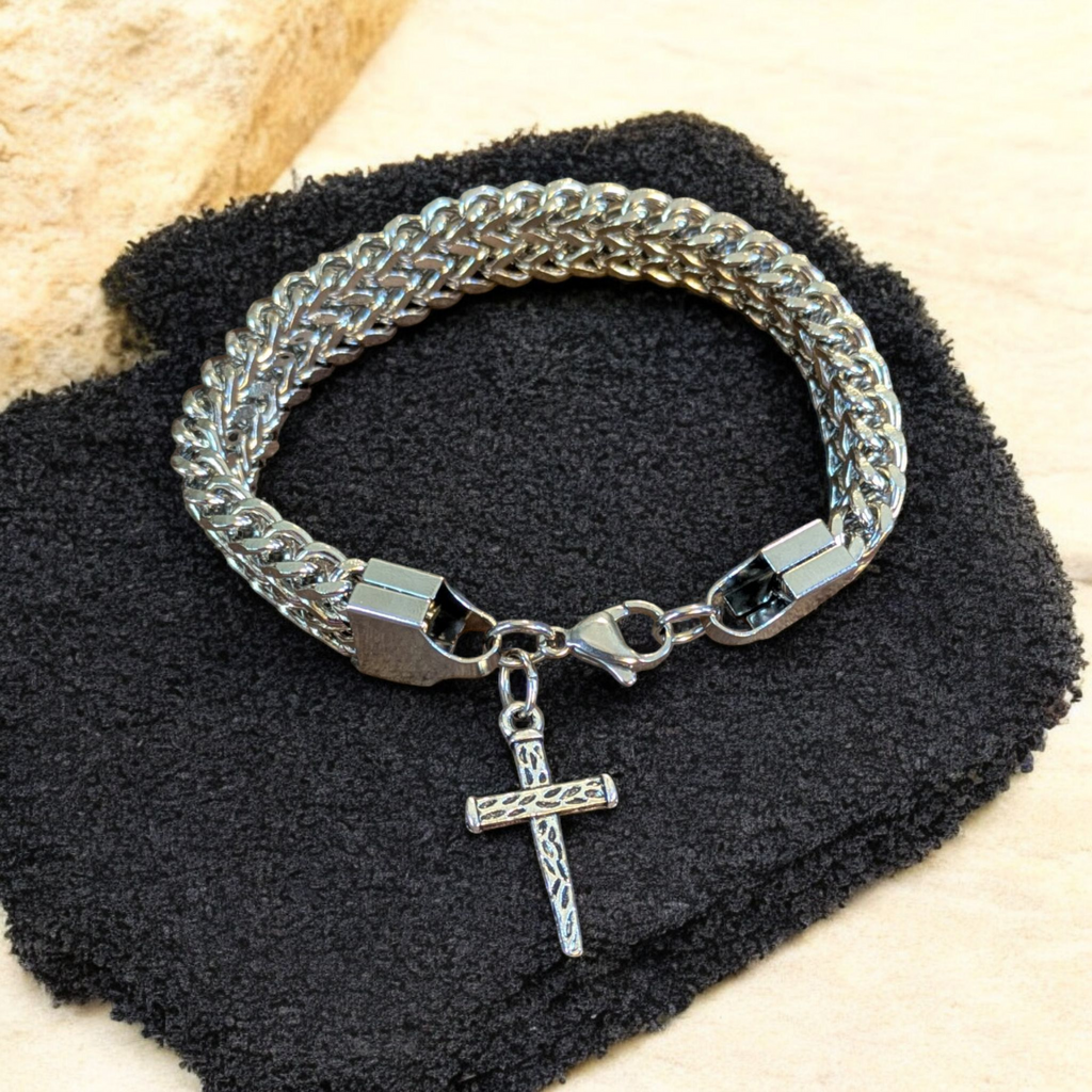 Men's Stainless Steel Cross bracelet II