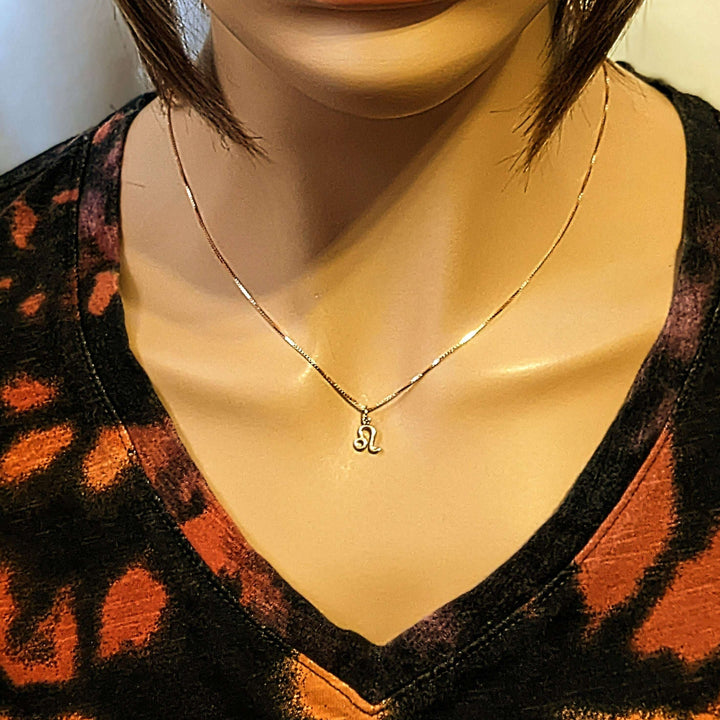 Rose-Gold Zodiac Symbol Necklace - 17 inches