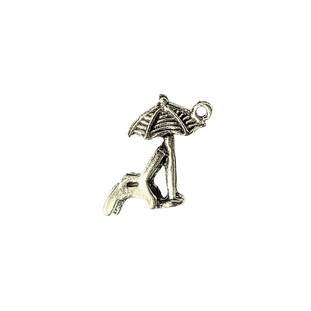 Silver Beach Chair Charm