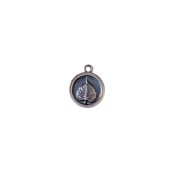 Silver Bodhi Leaf Charm