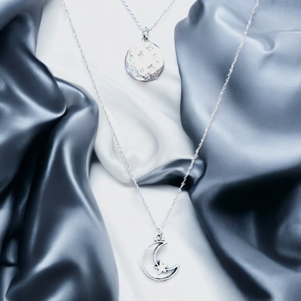 Silver Celestial Necklace Set