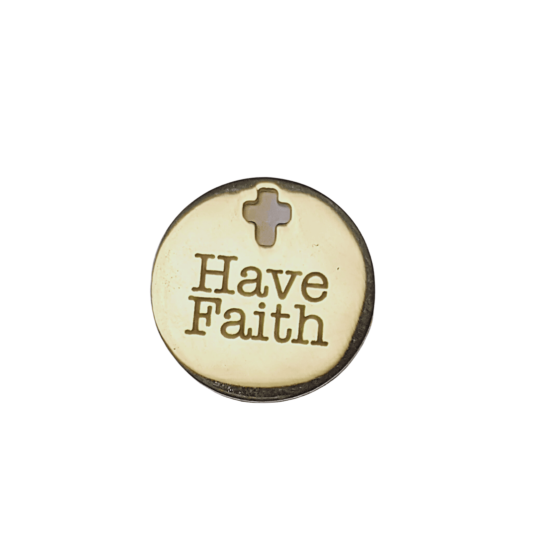 Silver Have Faith Charm Pendant