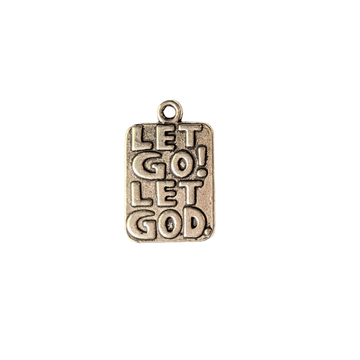 Silver Let Go Let God Pendant