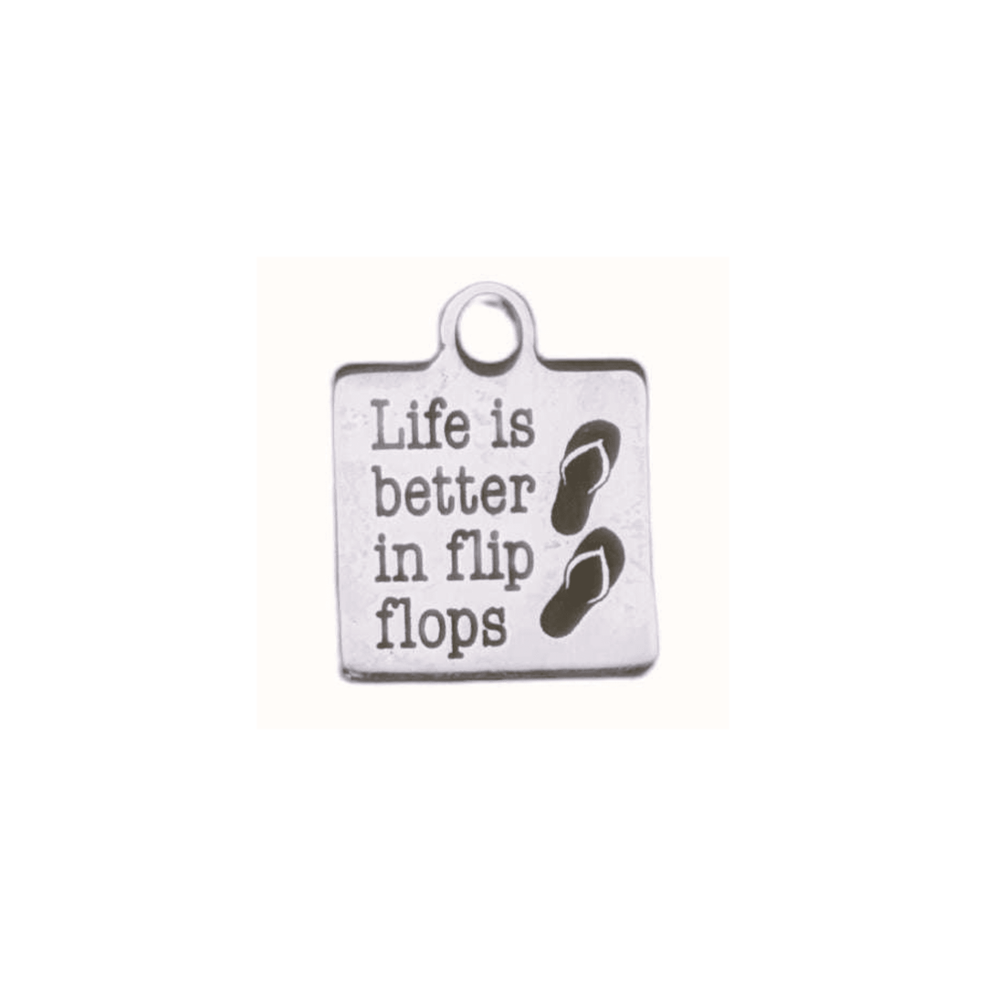 Silver Life is Better Charm