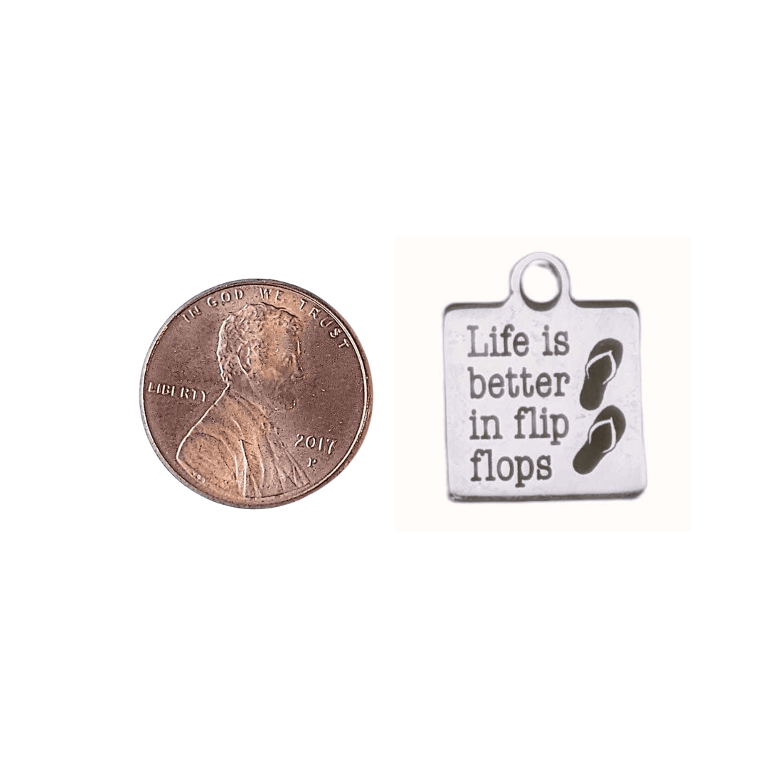 Silver Life is Better Charm