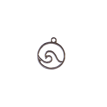 Silver Ocean Wave Pendant